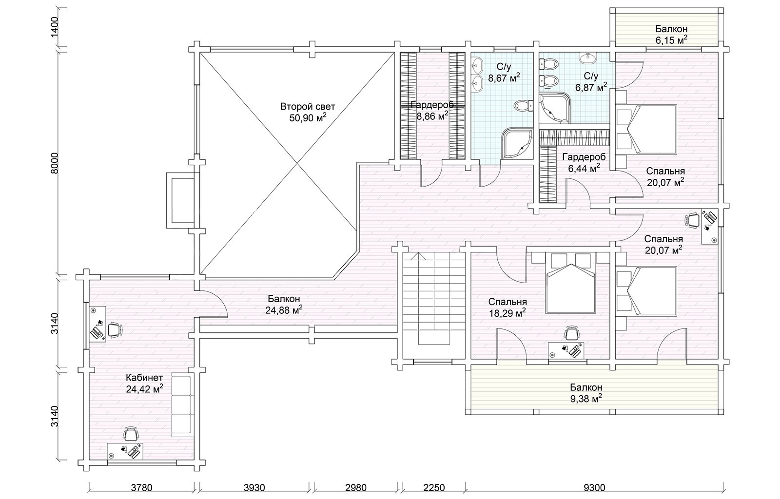 План 2 этажа